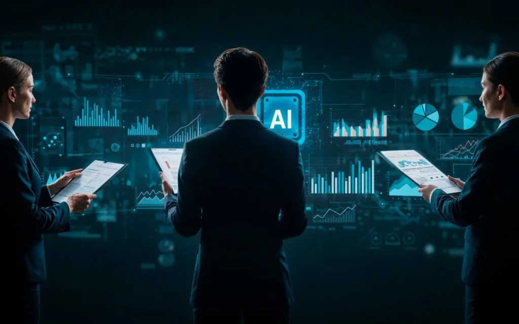 AI and human sales team working together