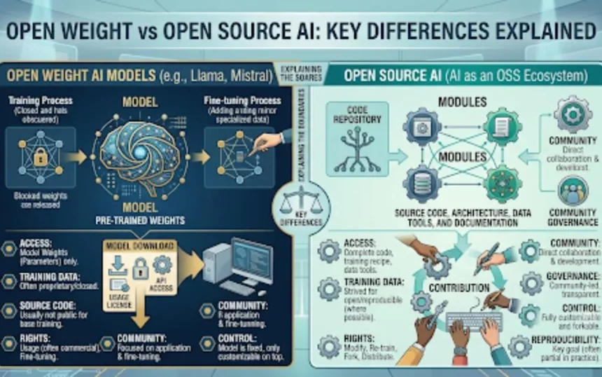 open weight vs open source ai